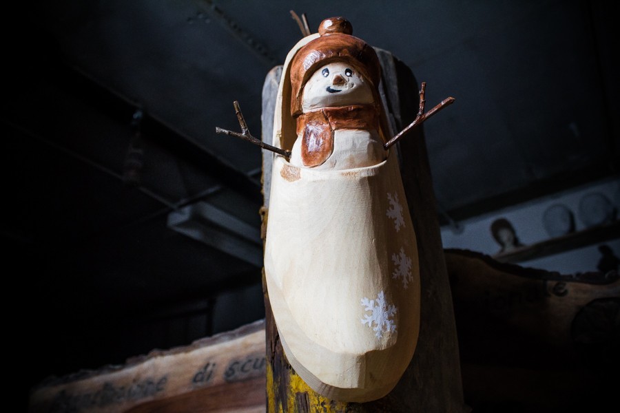 Sabot with snowman - Sculpture