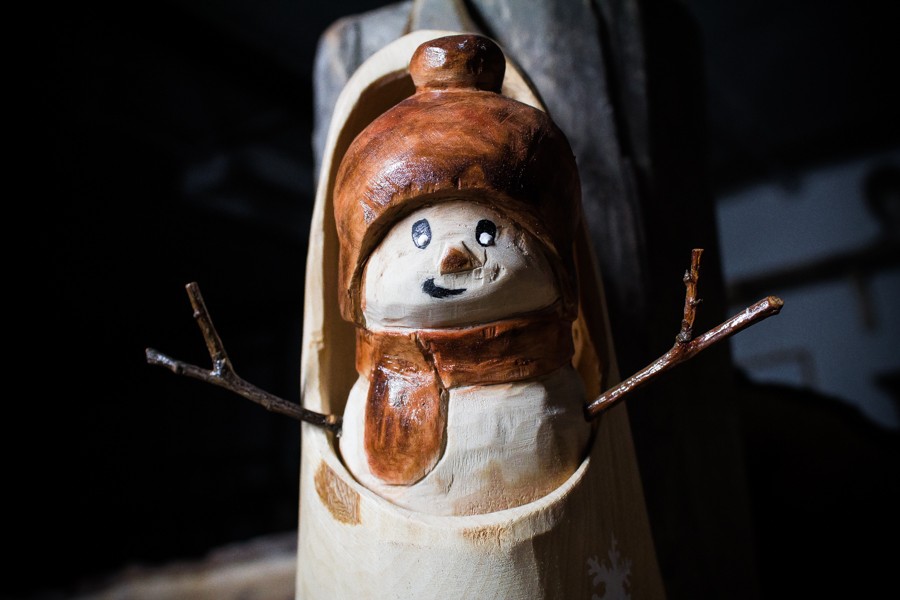 Sabot with snowman - Sculpture