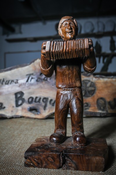 Joueur d'accordéon - Sculpture