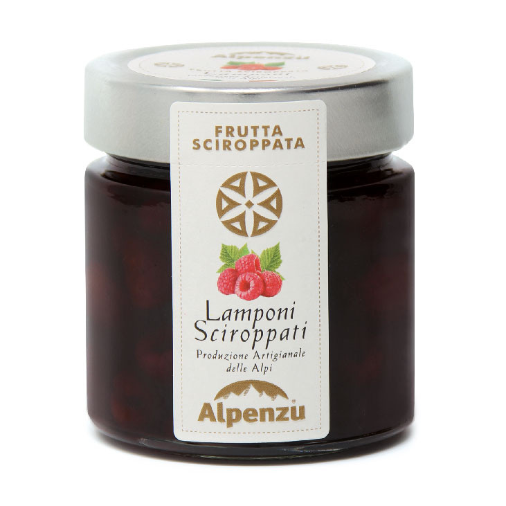 Raspberries in syrup Alpenzu